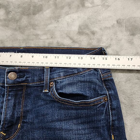 Old Navy Jeans Womesn 6 Blue Dark Wash Curvy Mid Rise Skinny Ankle Stretch Denim - Picture 8 of 12